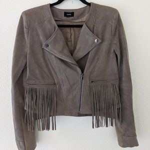 Fate Faux suede moto jacket. Size M. EUC